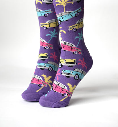 Purple Escape Socks