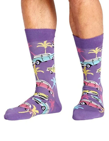 Purple Escape Socks
